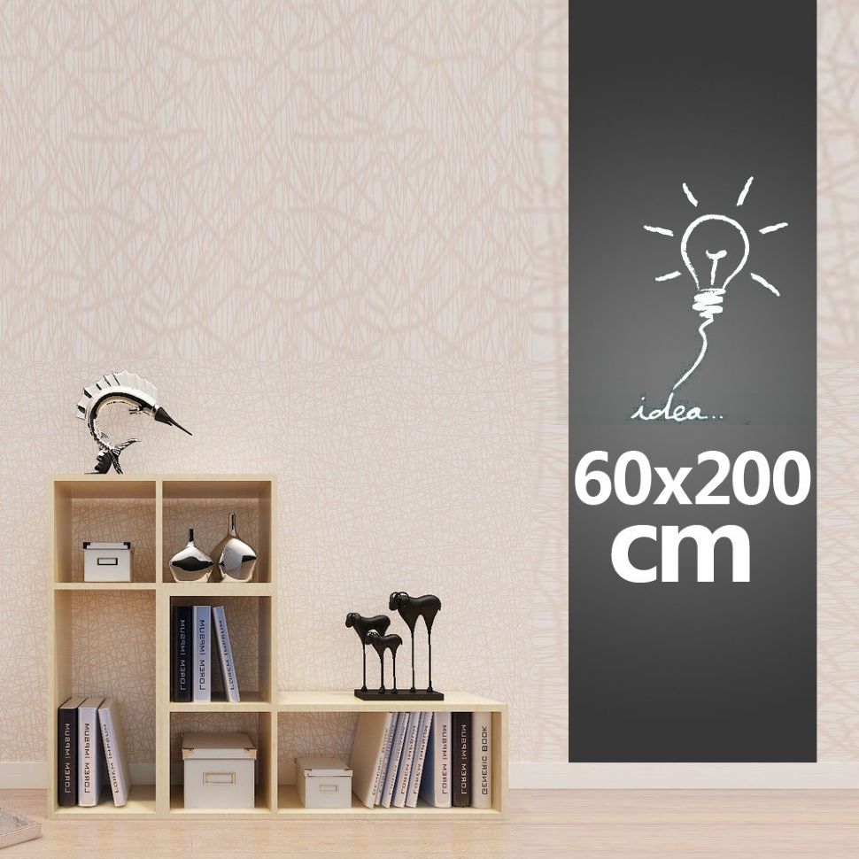 Грифельная самоклеящаяся пленка для рисования мелом на стену 60 х 200 см
