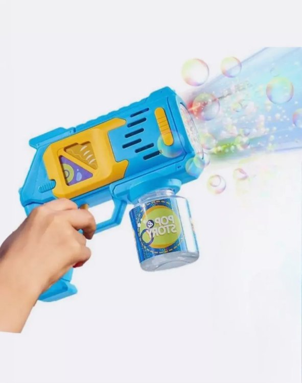 Пистолет для мыл пузырей, голубой